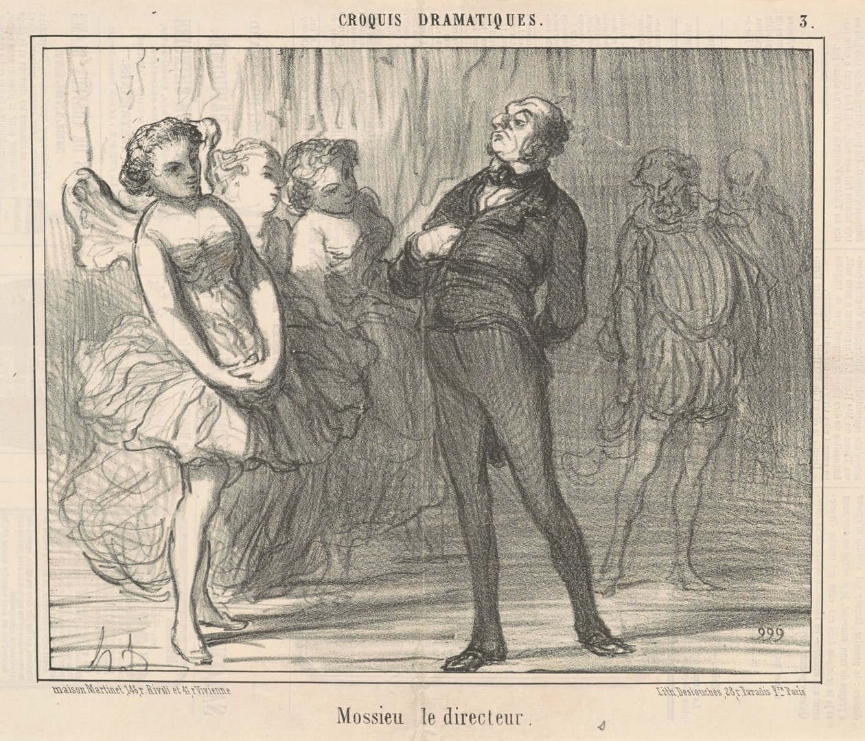 Regissøren Mossieu av Honoré Daumier