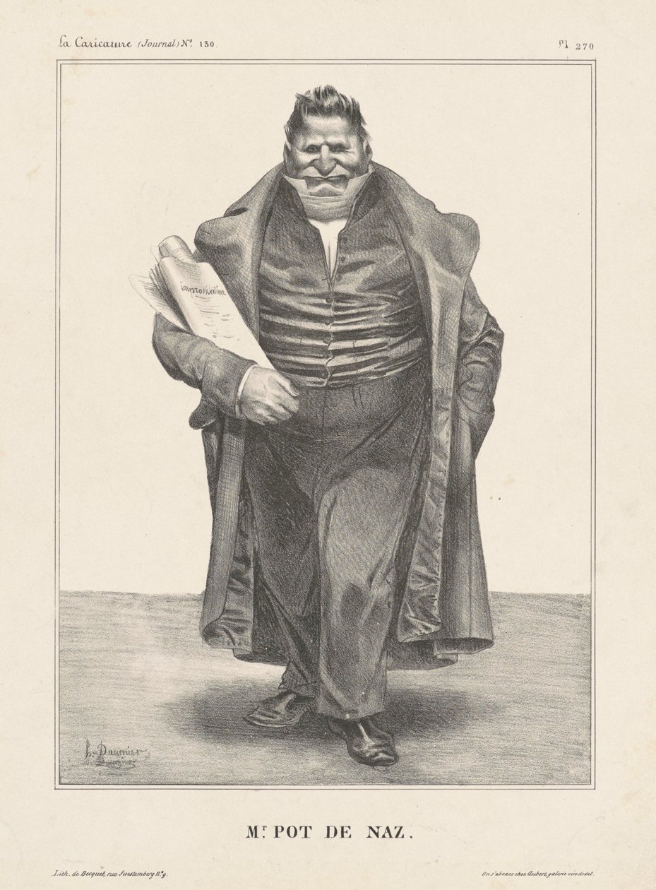 Mr Pot de Noz. av Honoré Daumier