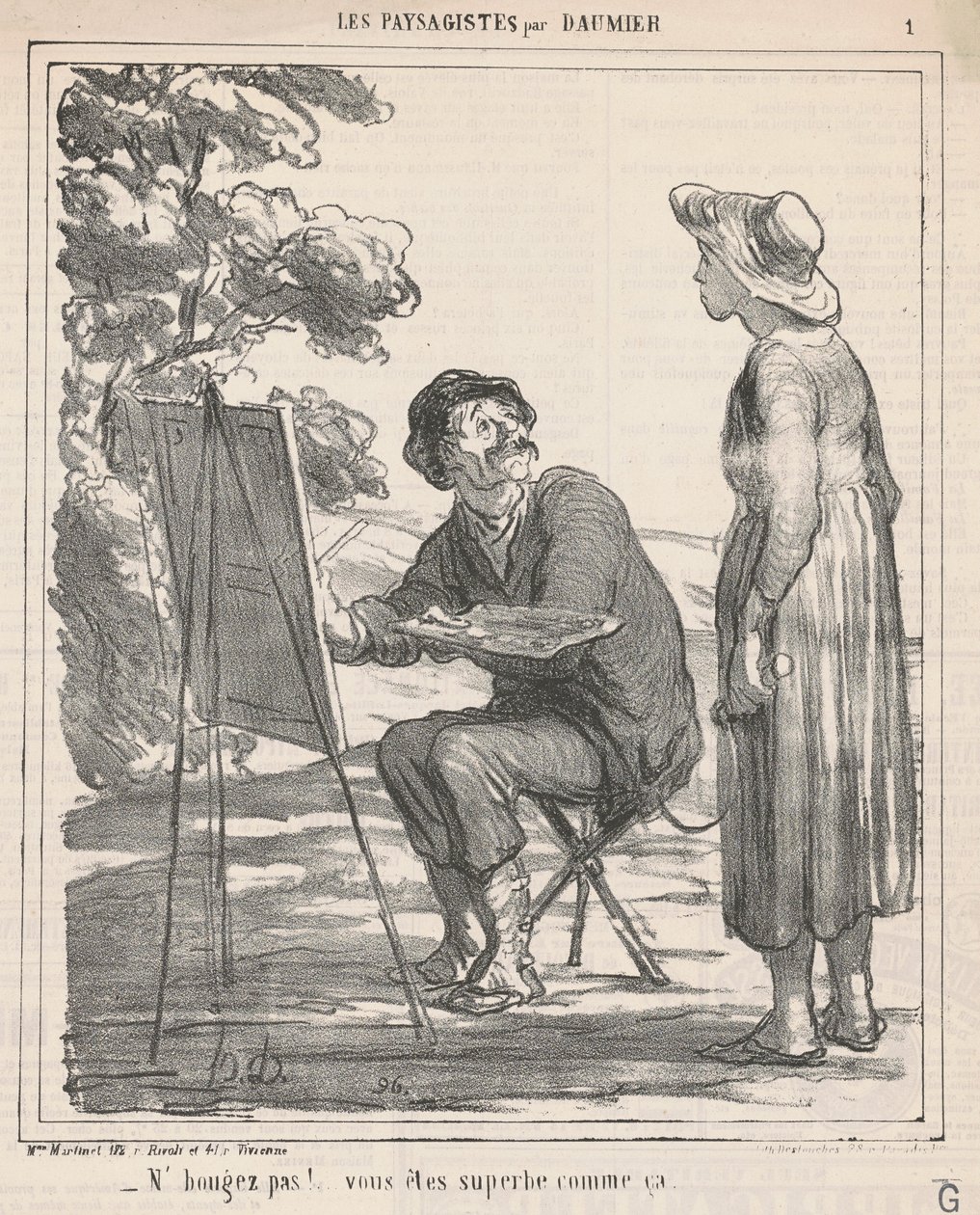 Ikke beveg deg! ... av Honoré Daumier