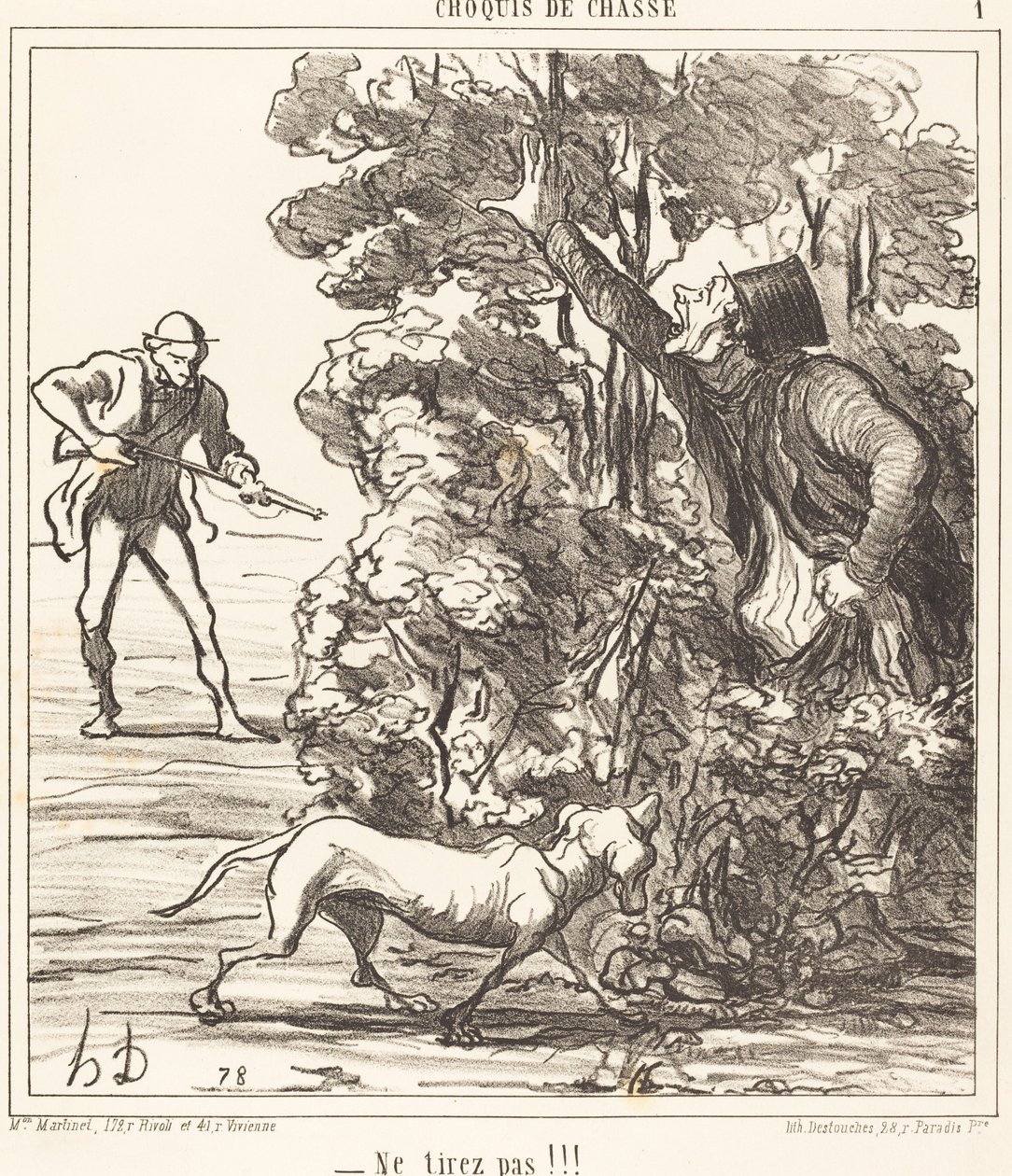 Ikke trekk!!! av Honoré Daumier