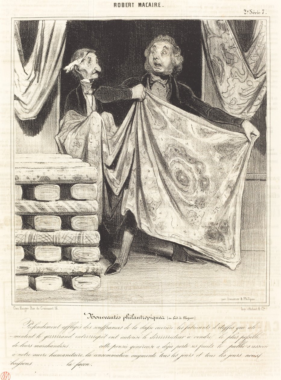 Filantropiske nyheter... av Honoré Daumier