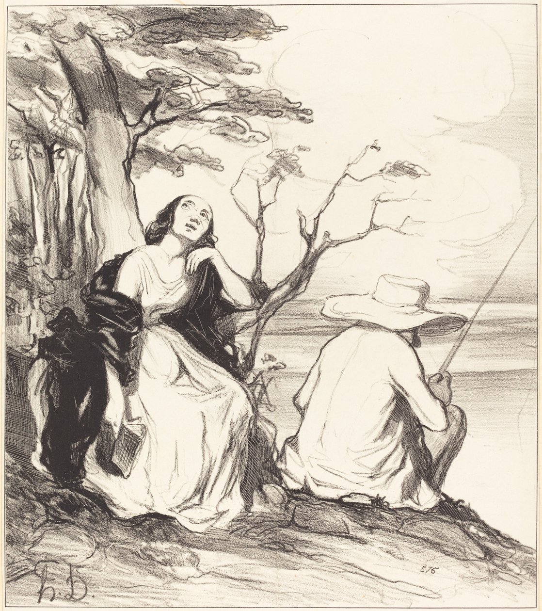 Å smerte!... å ha drømt... om en ektemann... av Honoré Daumier