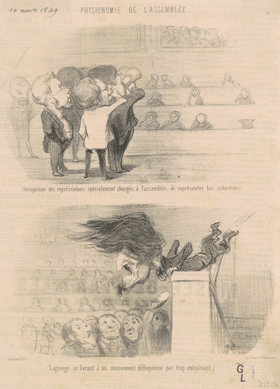 Yrke av representanter ... av Honoré Daumier