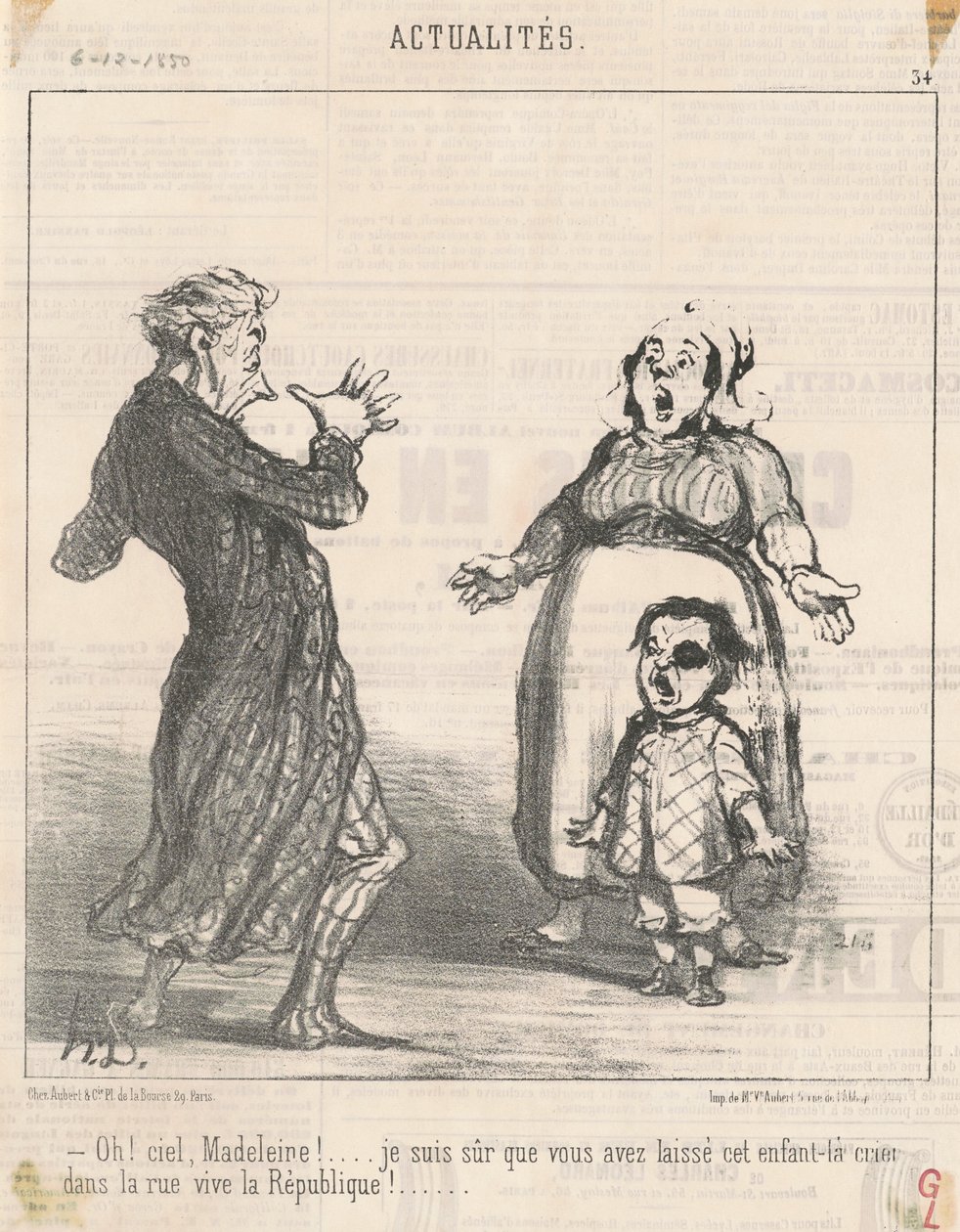 Åh! Himmelen Magdalene! ... av Honoré Daumier