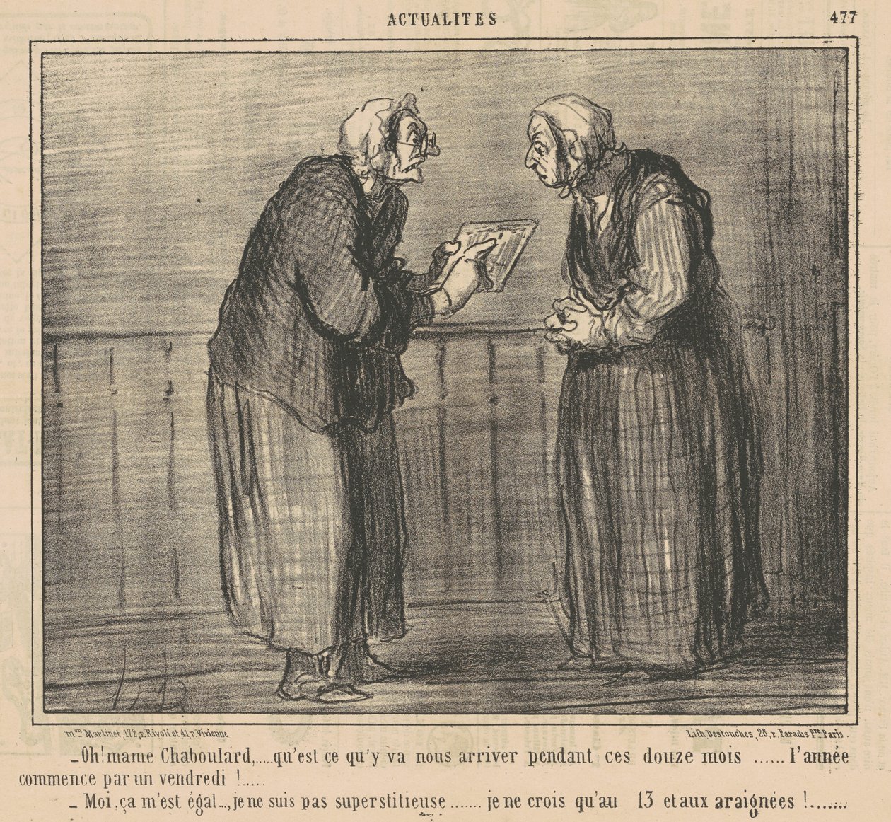Åh! Mamechaboulard... hva skal... skje... av Honoré Daumier