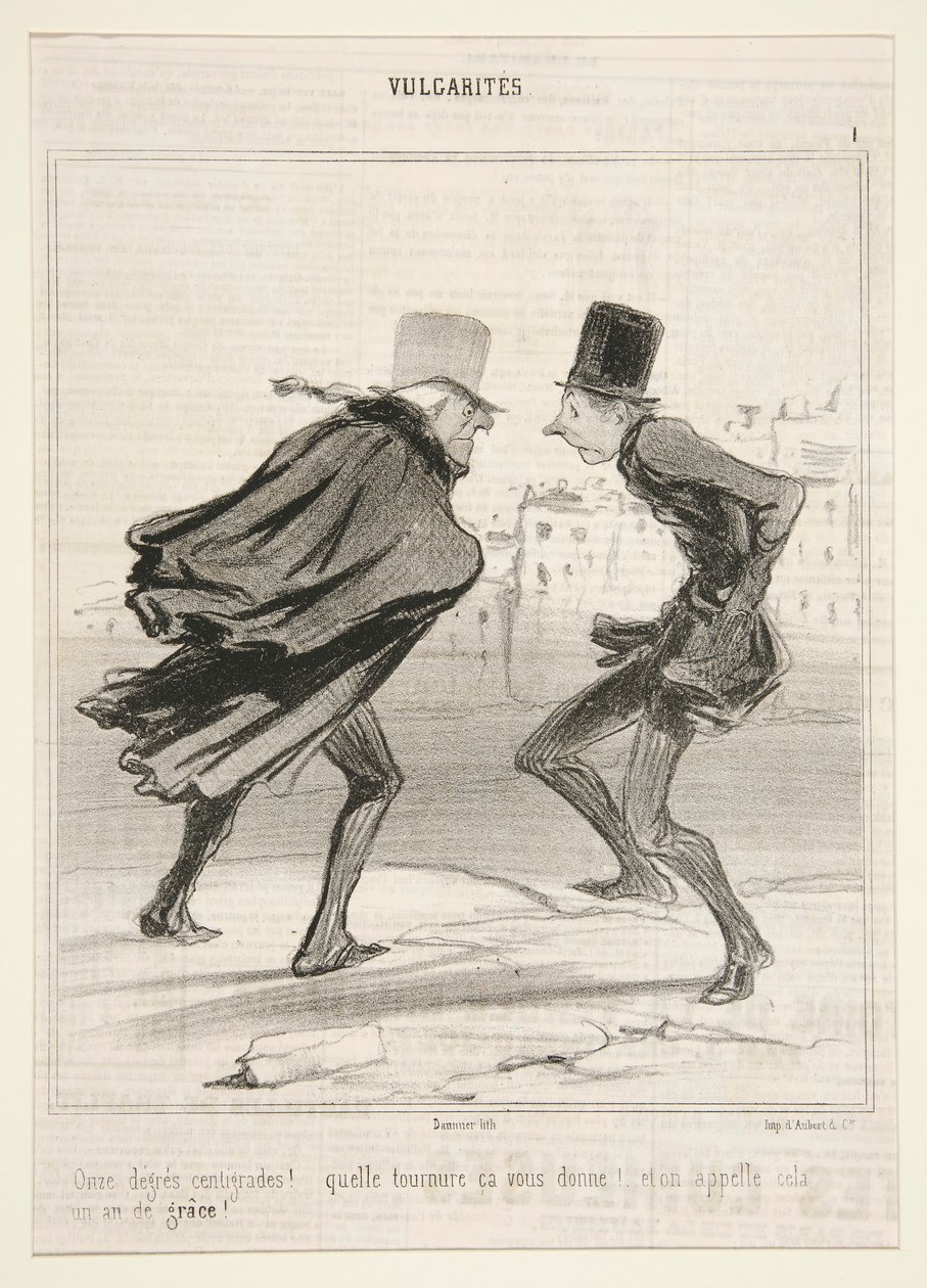 Elleve grader Celsius! av Honoré Daumier
