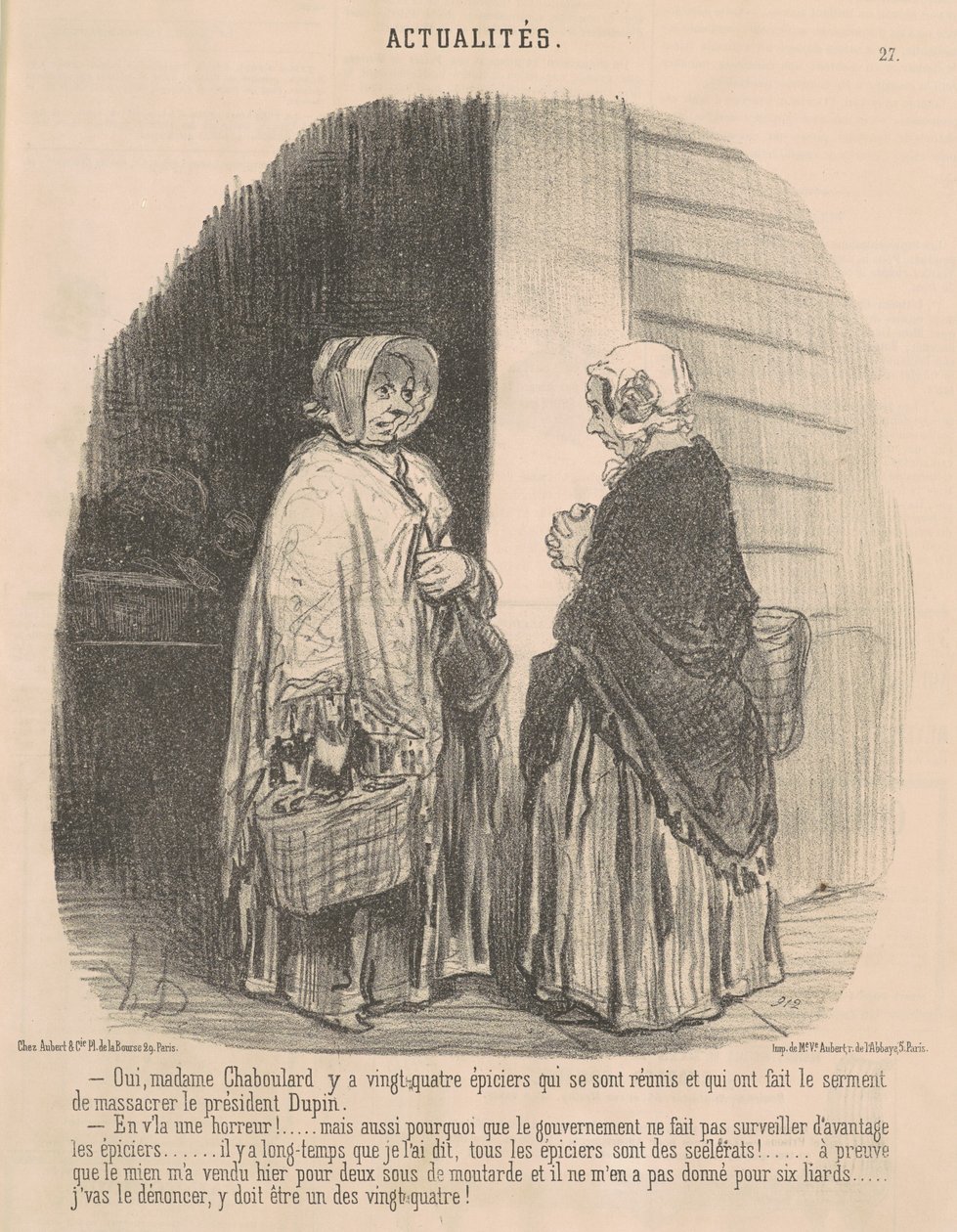 Ja, fru Chaboulard... av Honoré Daumier