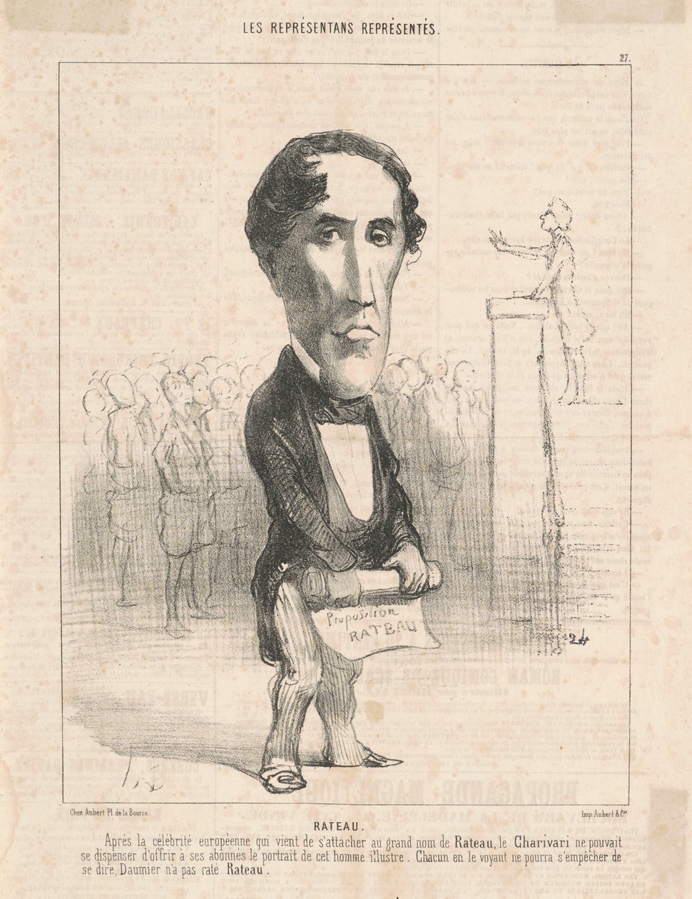 P. Lamotte Rateau av Honoré Daumier