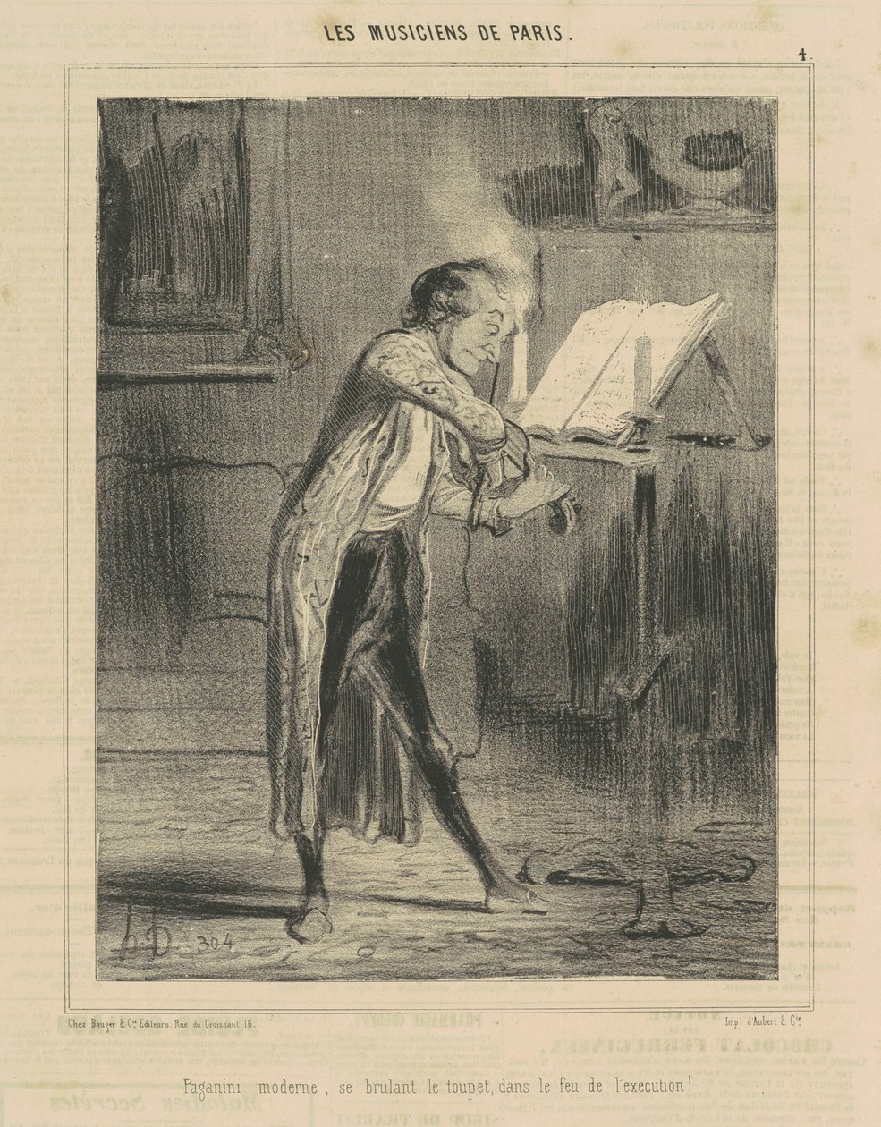 Paganini Moderne... av Honoré Daumier