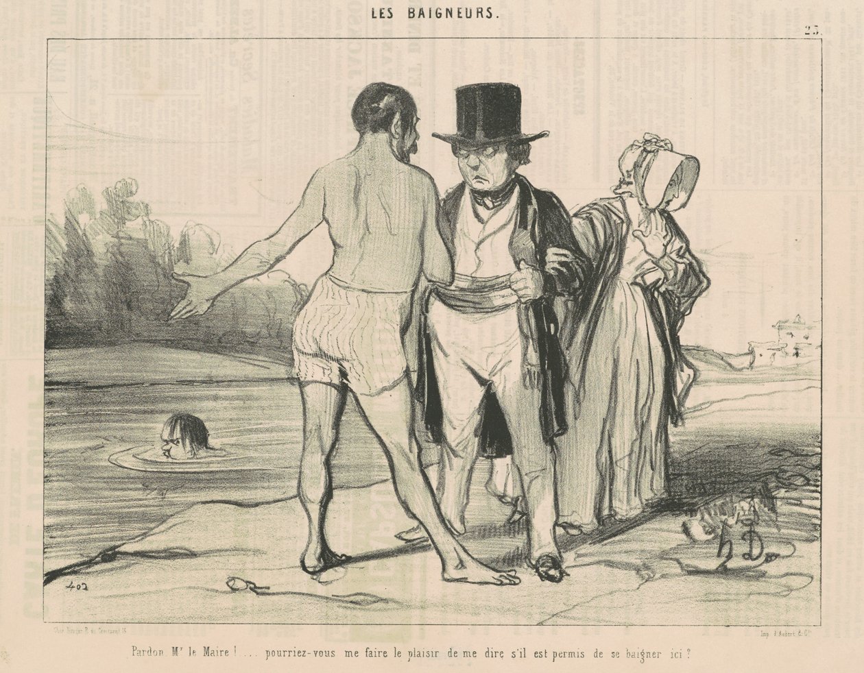 Unnskyld meg, herr ordfører! ... kan du ... av Honoré Daumier
