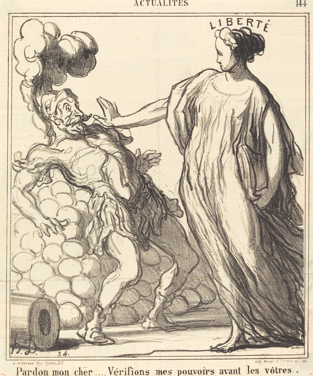Unnskyld min kjære... av Honoré Daumier