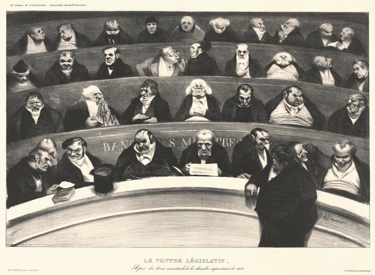Stortingets mager av Honoré Daumier