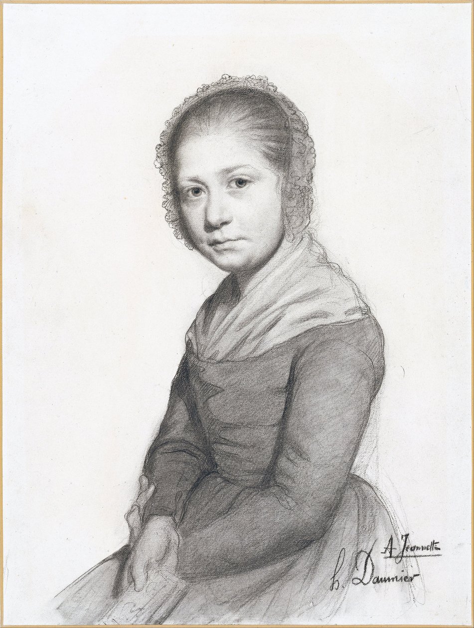 Portrett av en jente (Jeannette) av Honoré Daumier