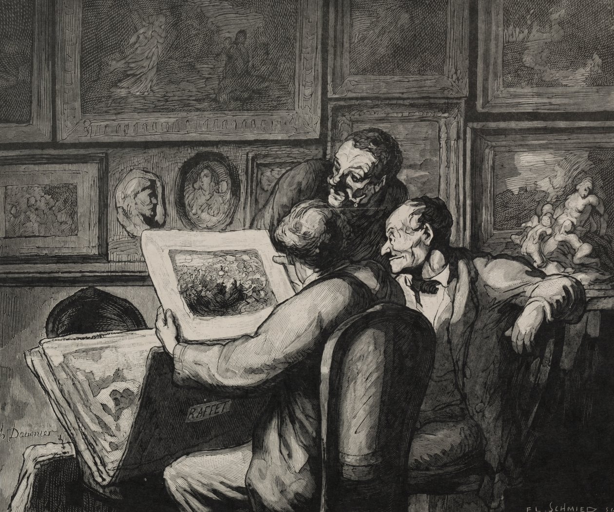 Print-entusiaster av Honoré Daumier