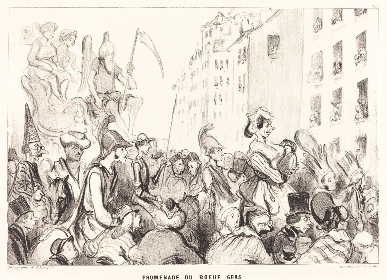 Fatted Ox Walk av Honoré Daumier