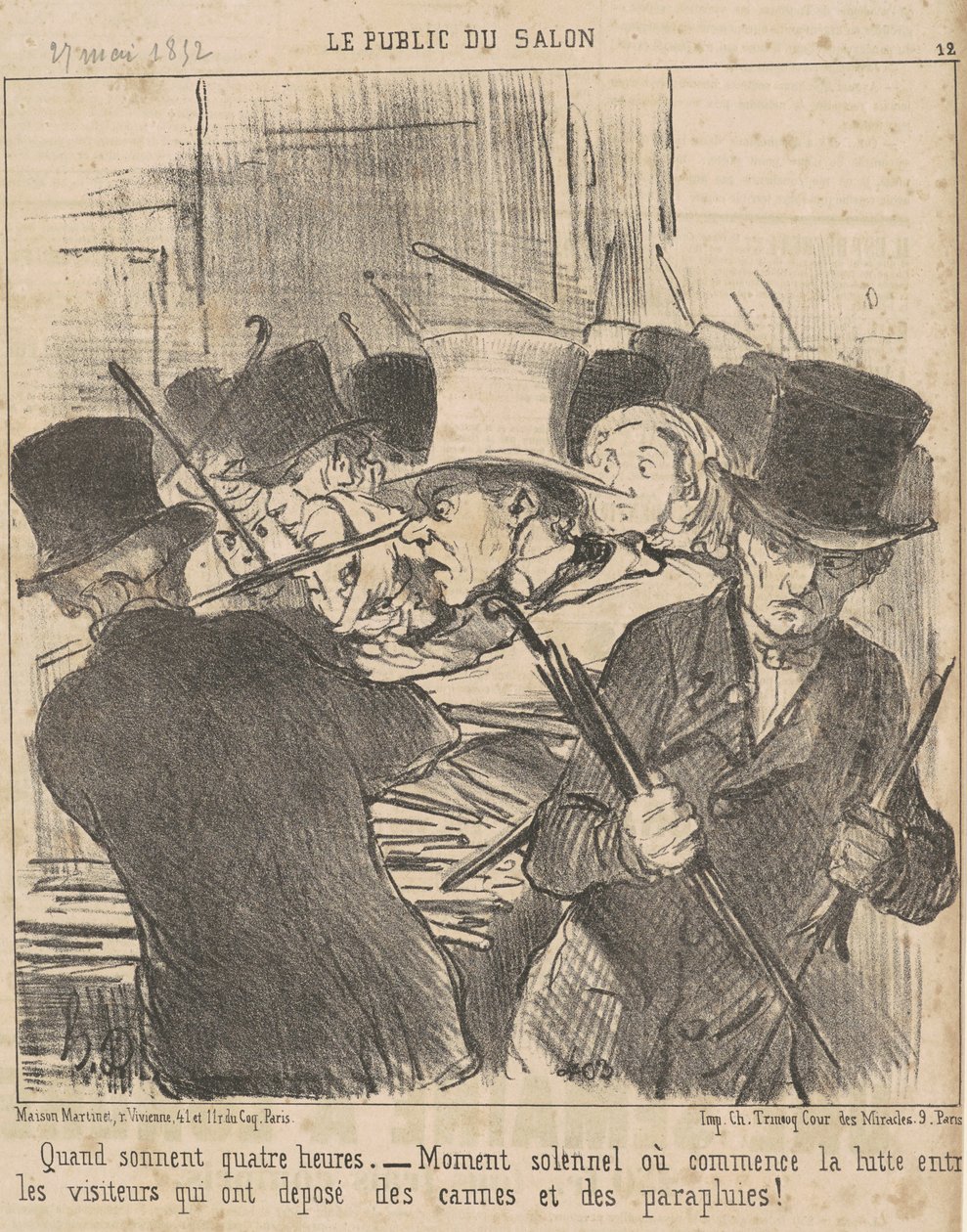 Når klokken slår fire av Honoré Daumier