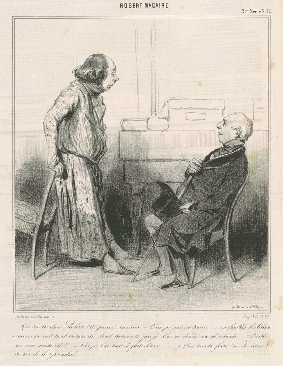 Hva er galt med deg, Robert? ... av Honoré Daumier