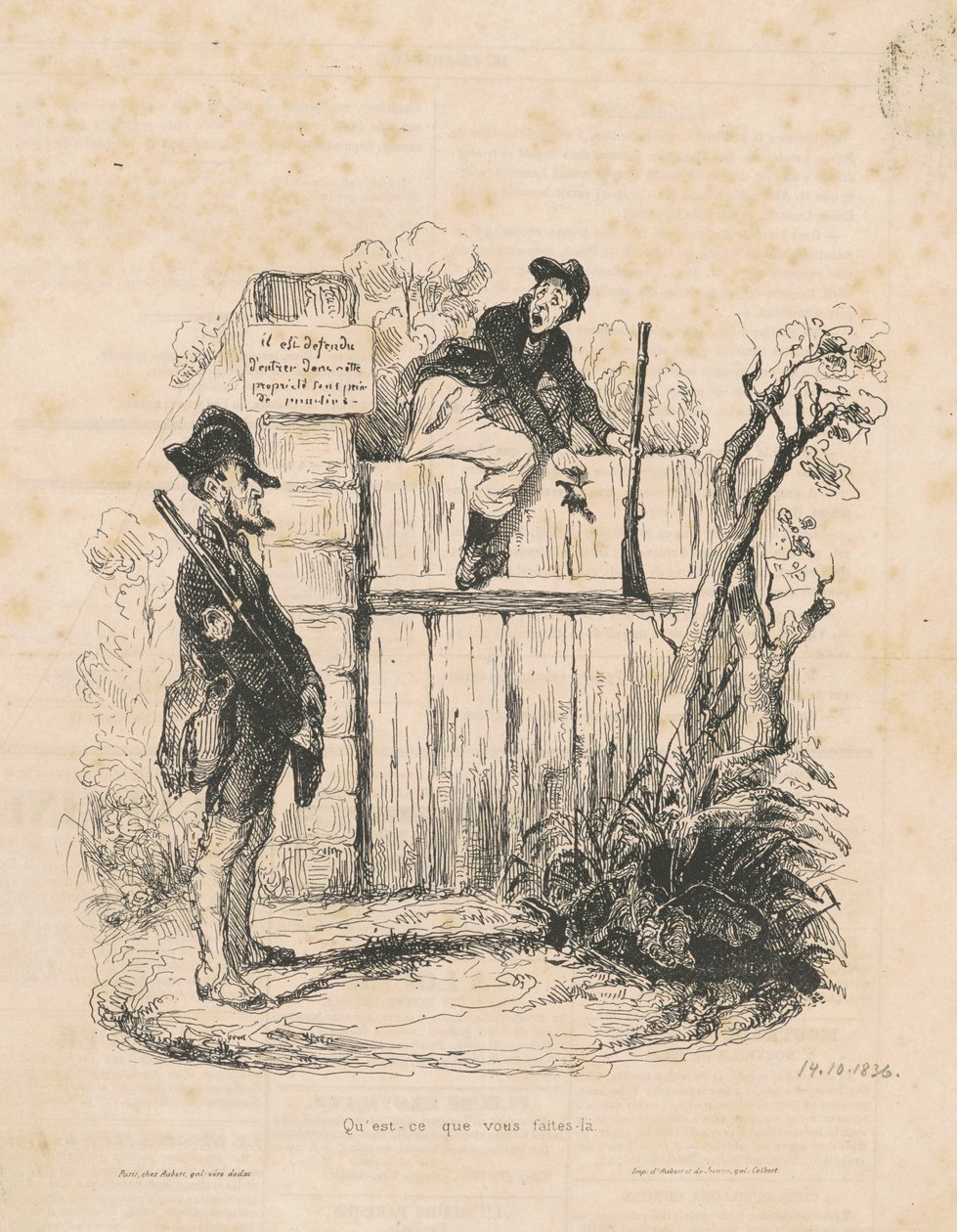 Hva gjør du her... av Honoré Daumier
