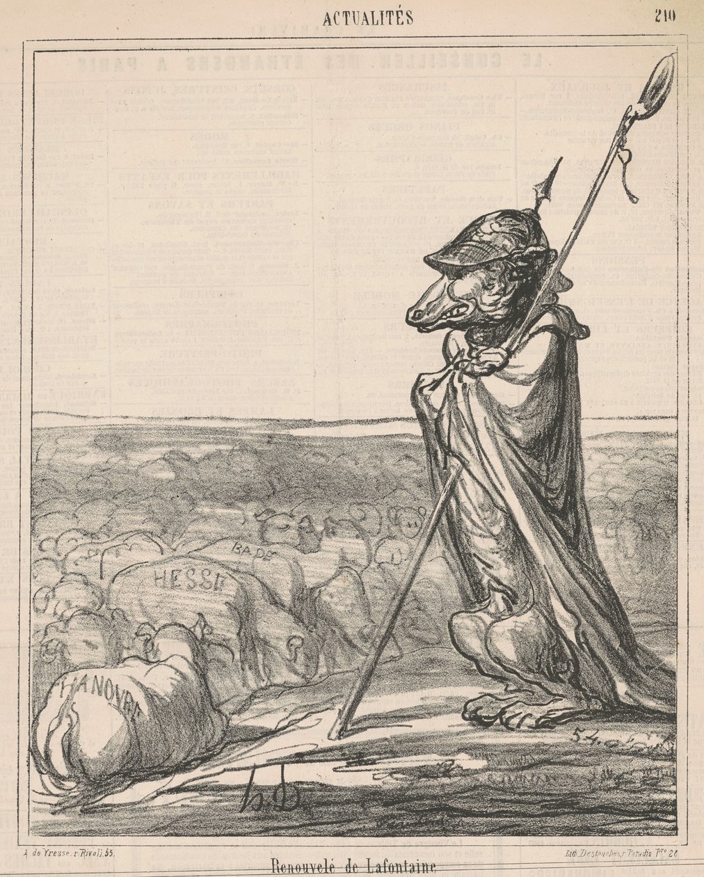 Fornyet fontene av Honoré Daumier