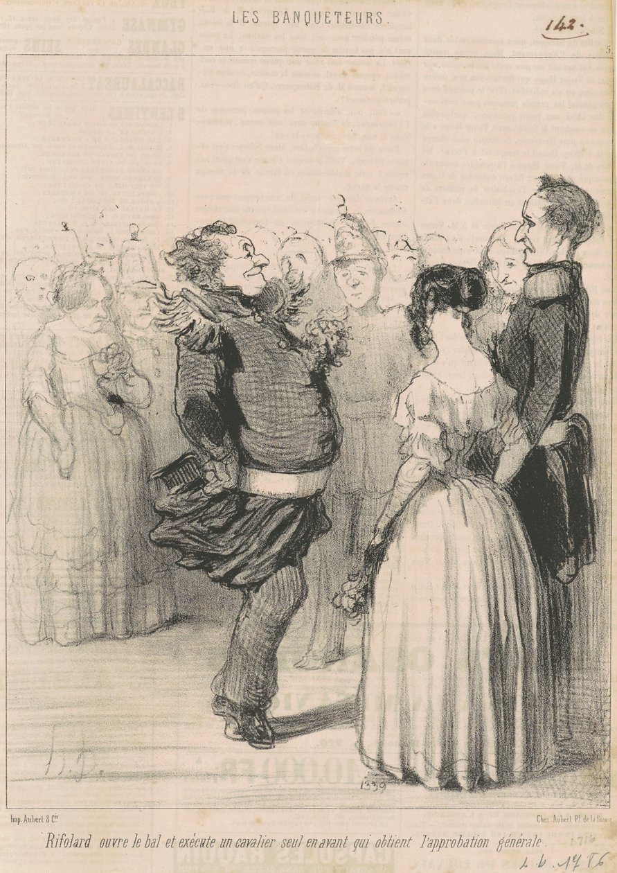 Rifolard åpner ballen... av Honoré Daumier