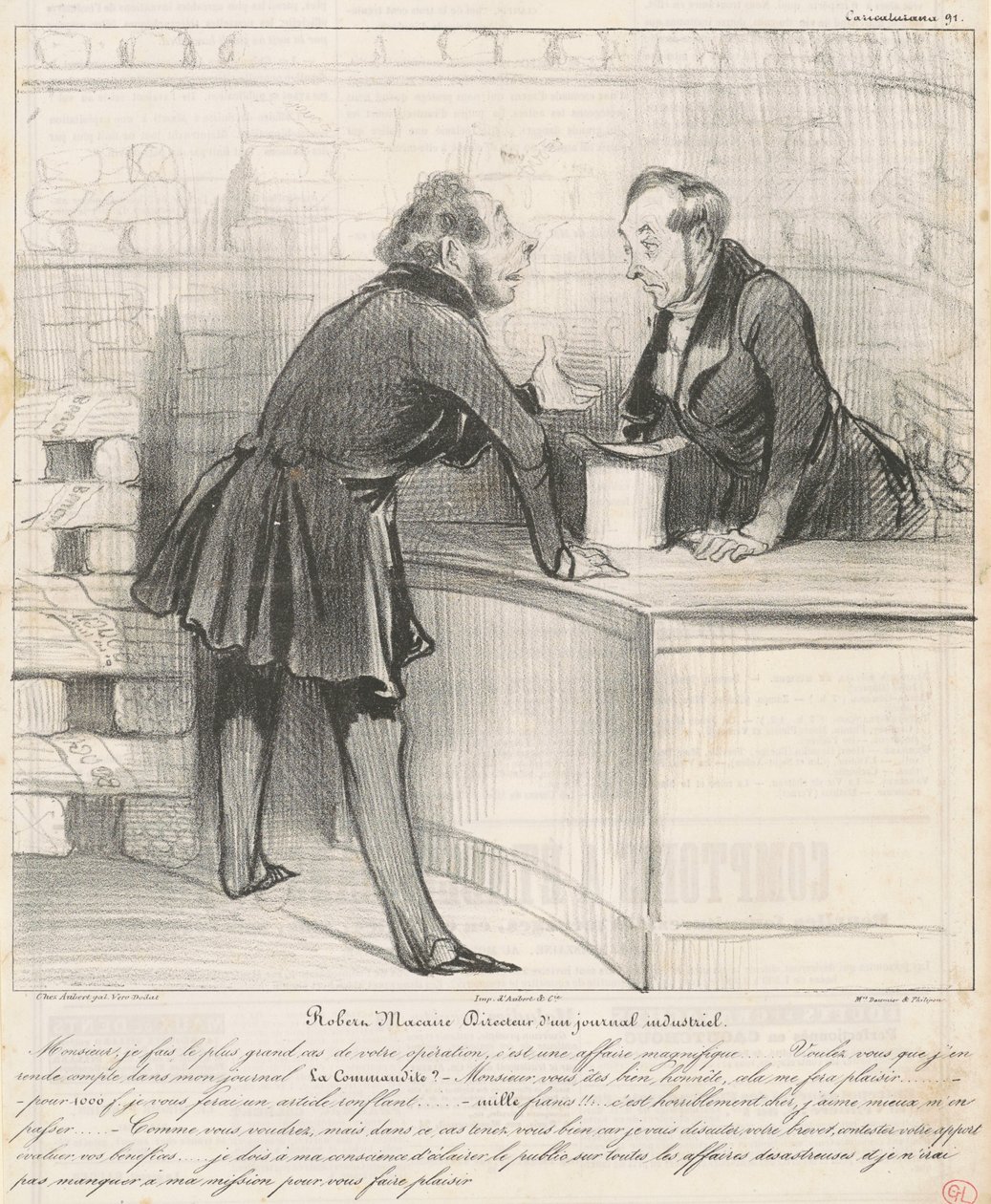 Robert Macaire Regissør av Honoré Daumier