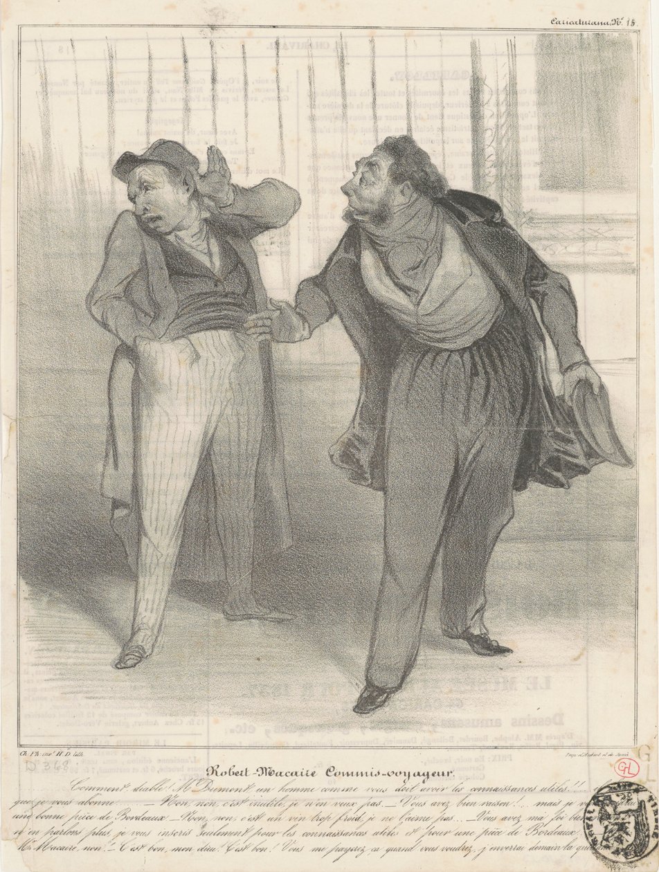Robert Macaire reisemedarbeider av Honoré Daumier