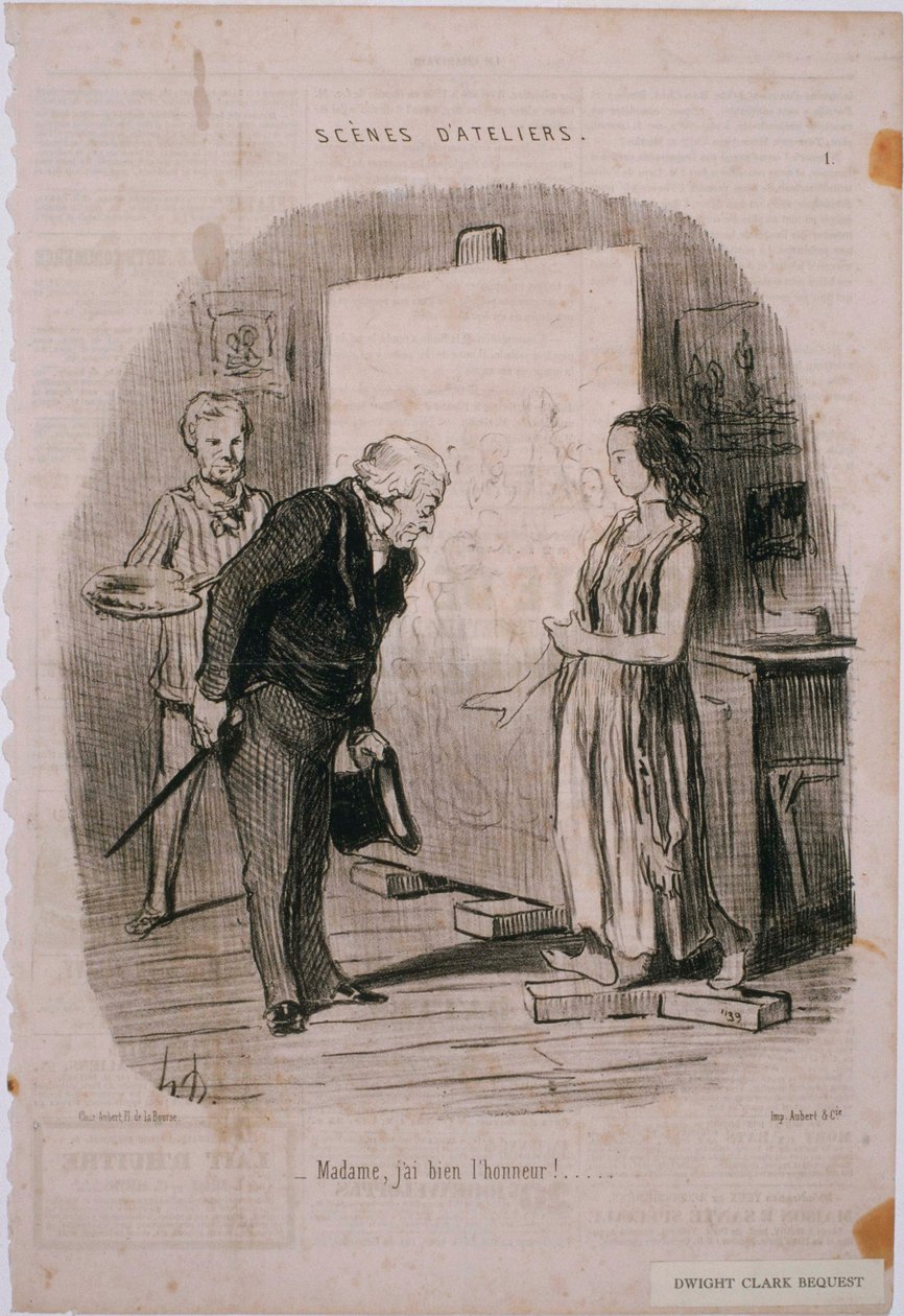 Scener fra Workshop- Fru, jeg har æren! av Honoré Daumier