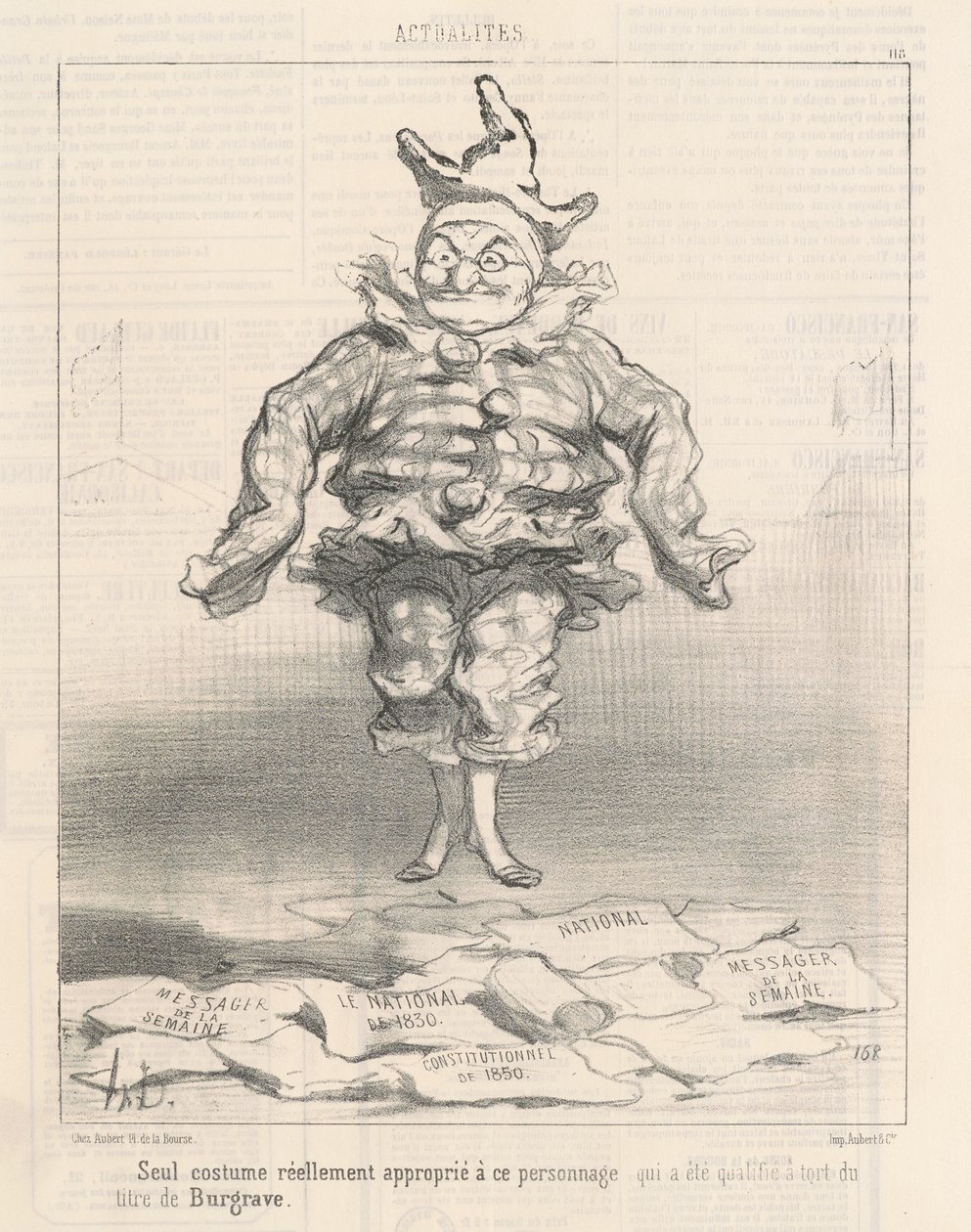 Eneste kostyme ... egnet for denne karakteren av Honoré Daumier