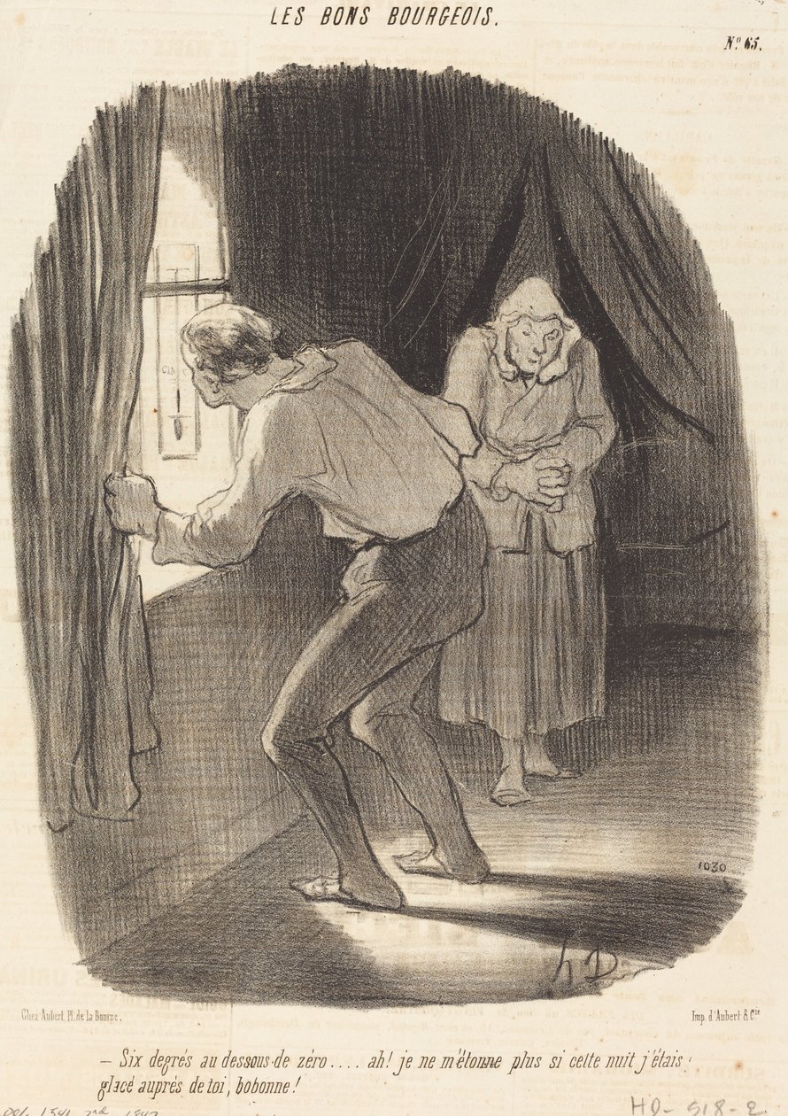 Seks minusgrader... av Honoré Daumier