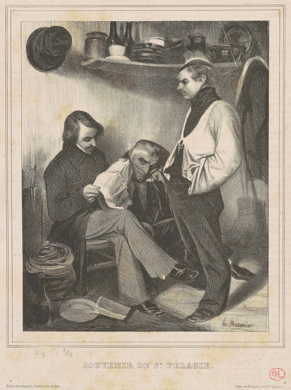 Minne om St. Pelagia av Honoré Daumier