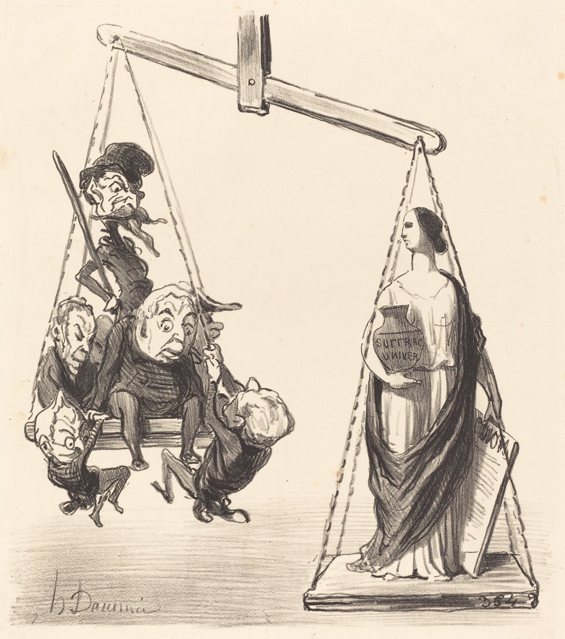 allmenn stemmerett av Honoré Daumier