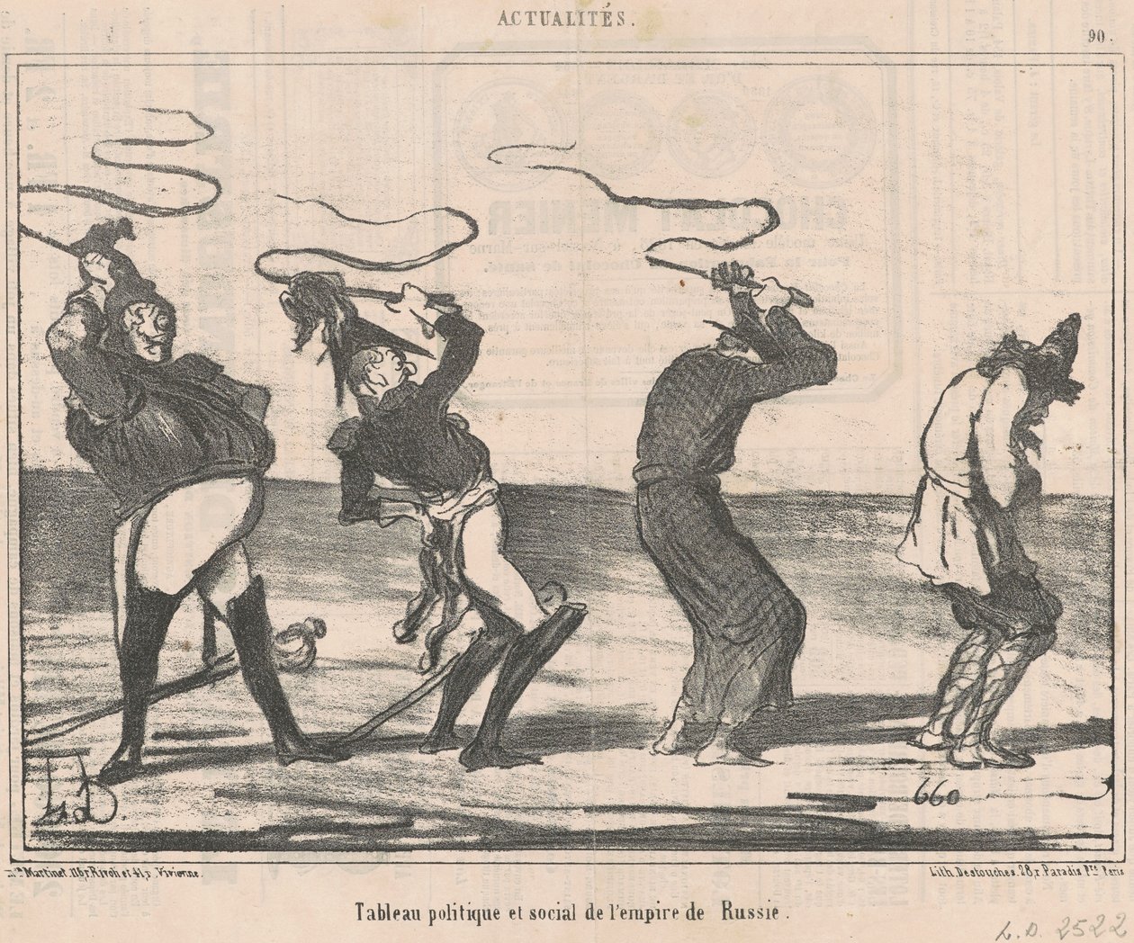 Tabell ... av det russiske imperiet av Honoré Daumier
