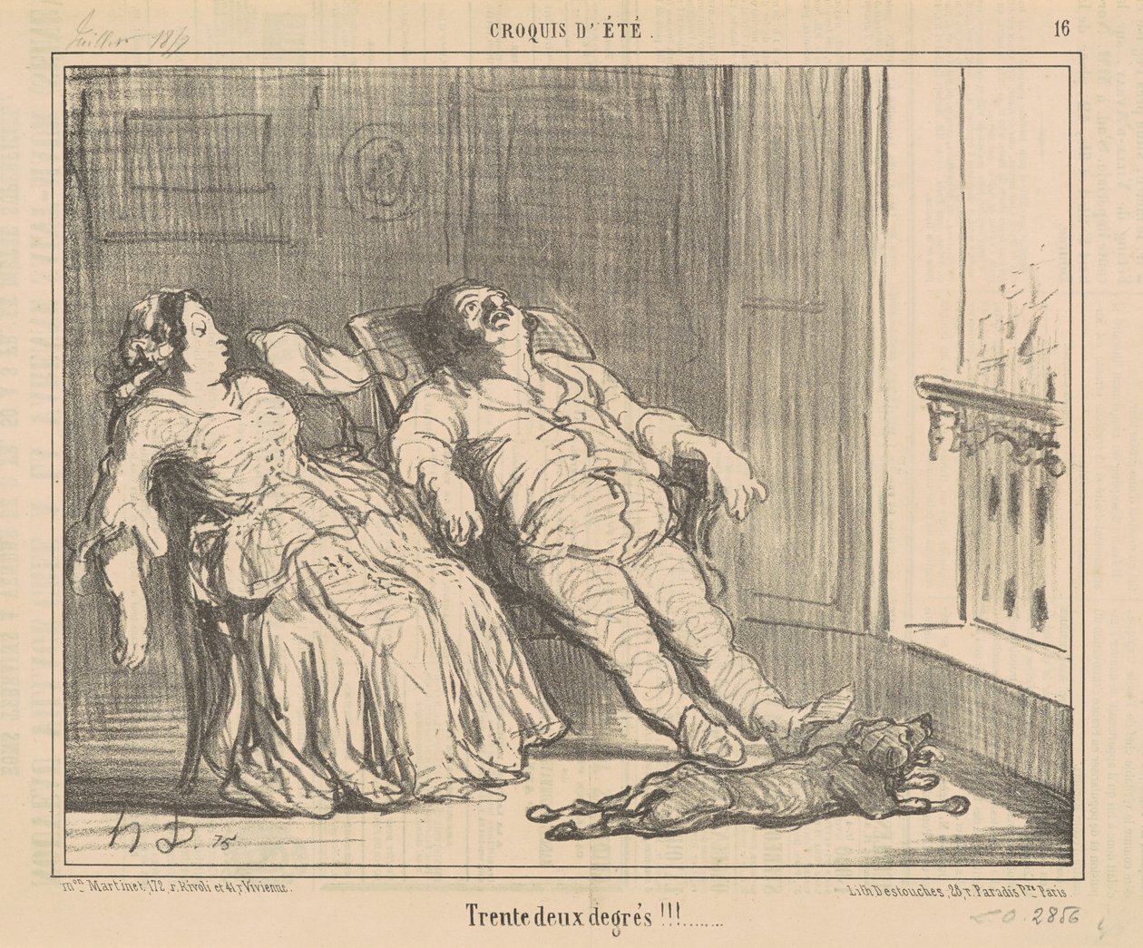 Prøv to grader!!! av Honoré Daumier