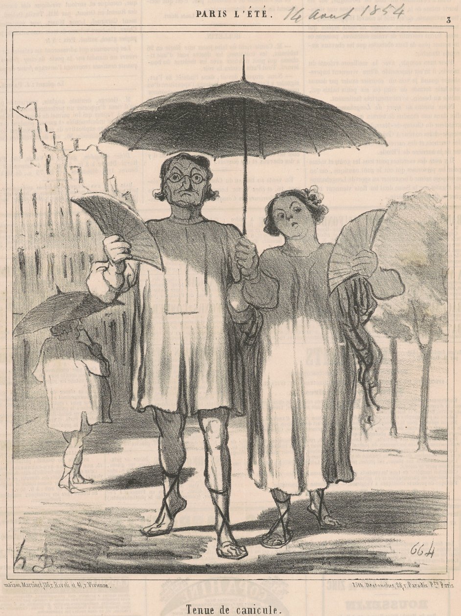 Hetebølgeantrekk av Honoré Daumier