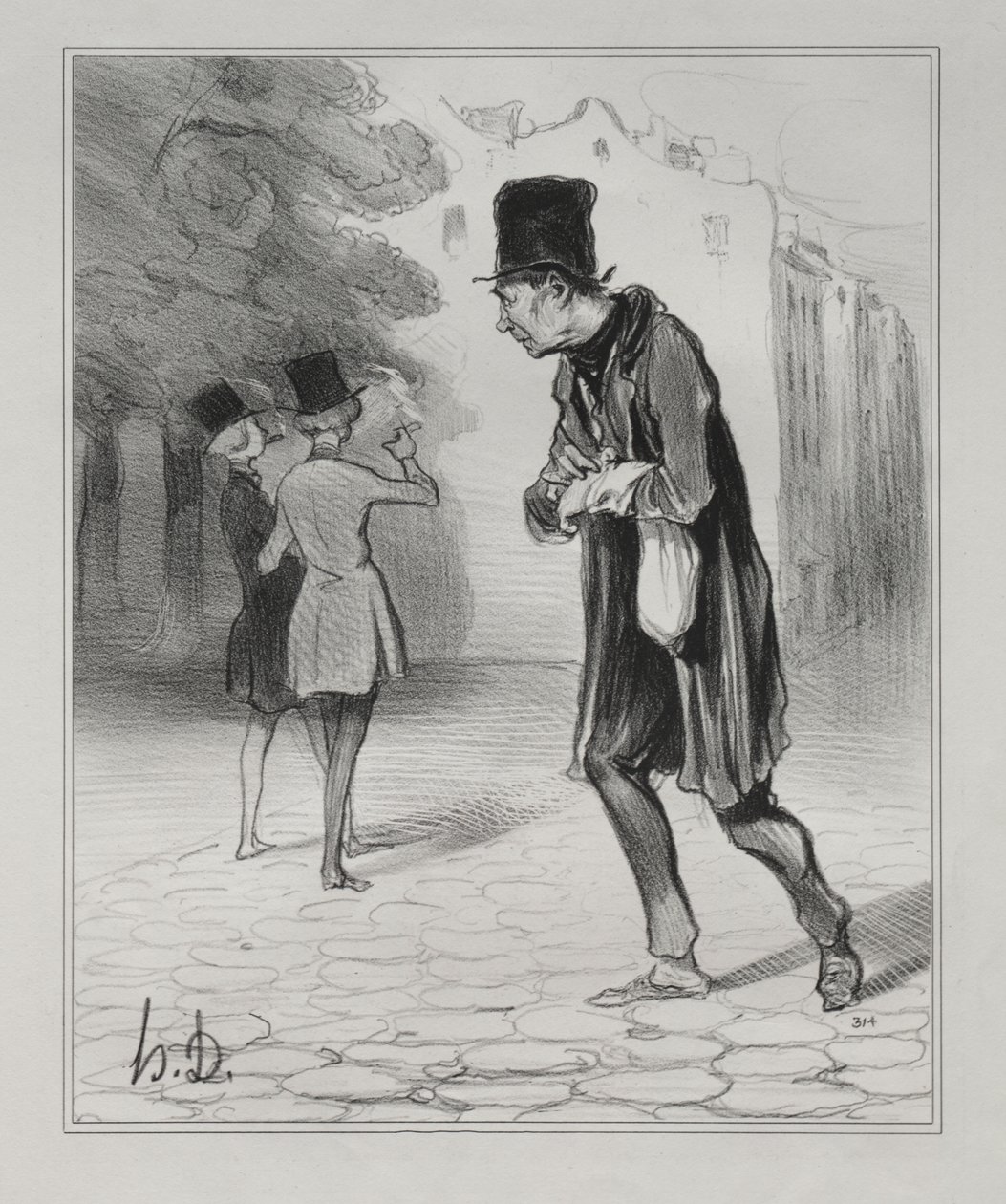 Samleren av sigarstubber av Honoré Daumier