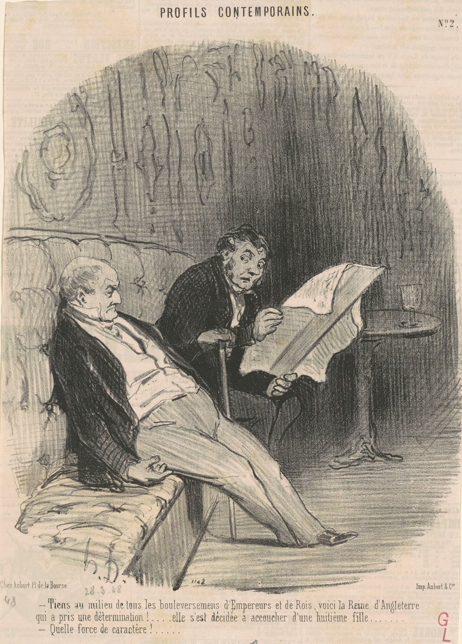 Stå midt i...omveltninger... av Honoré Daumier