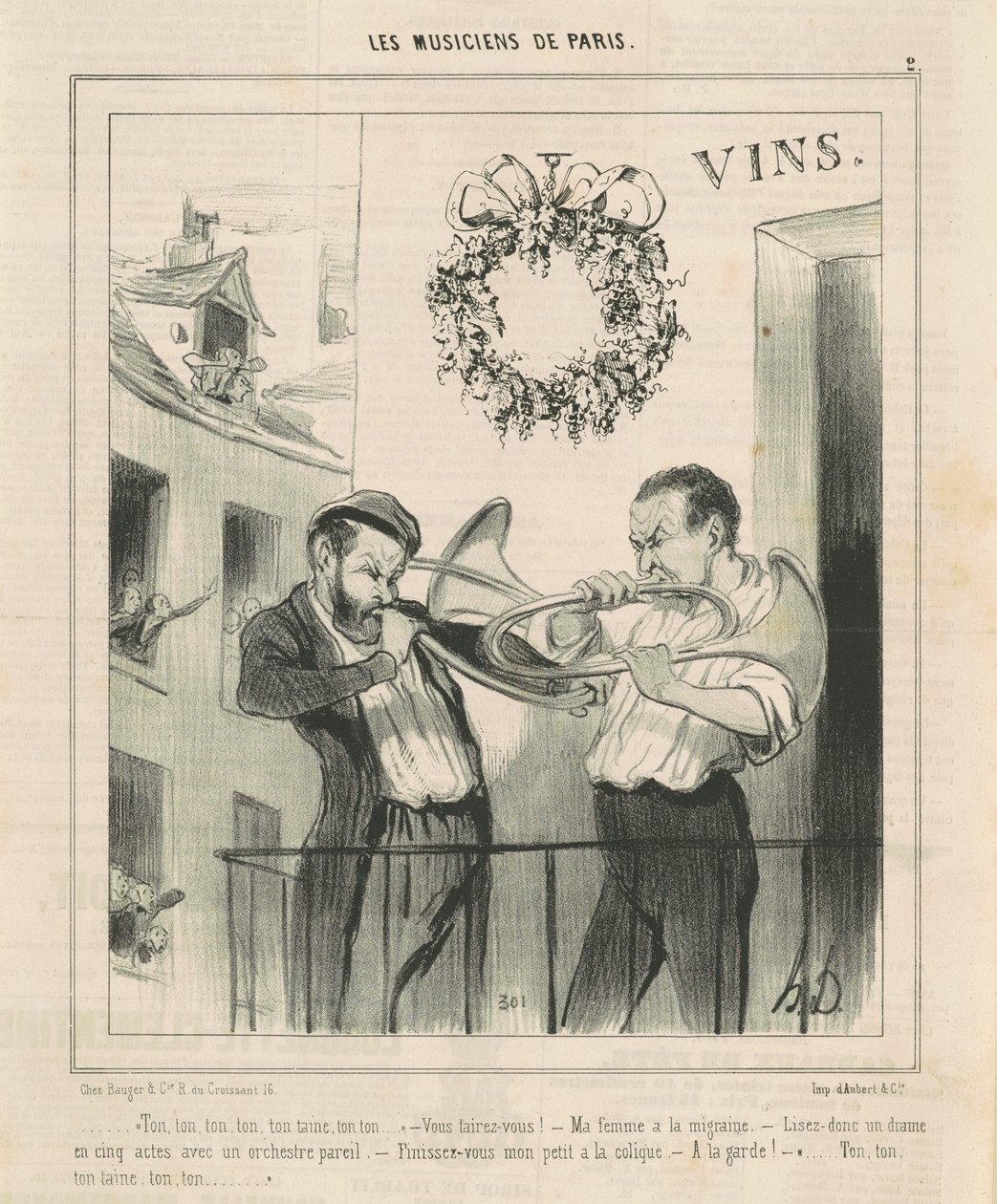 Din, din ... din taine ... av Honoré Daumier