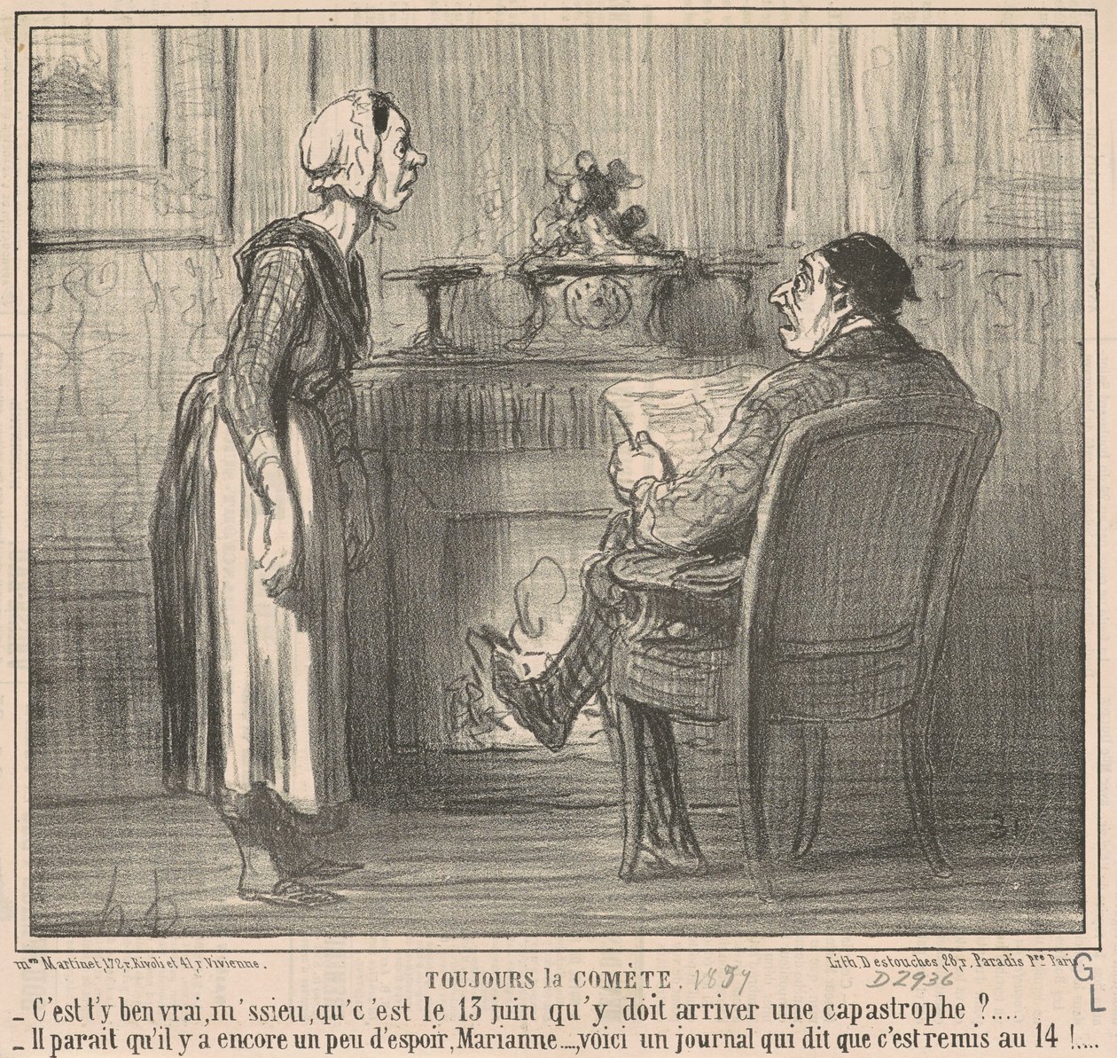 Alltid kometen av Honoré Daumier