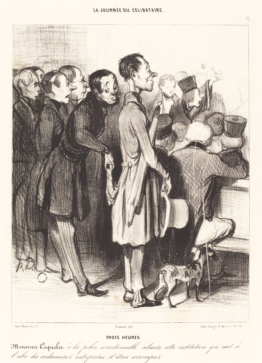 Tre timer av Honoré Daumier