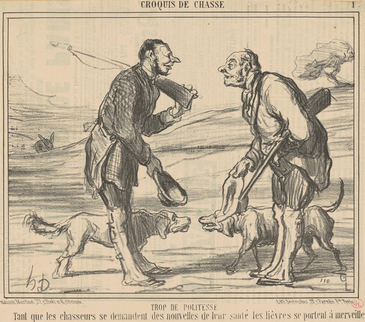 for mye høflighet av Honoré Daumier