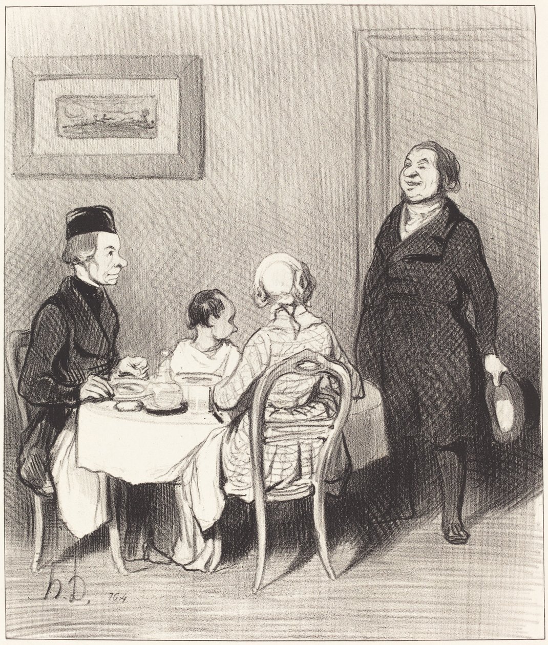 En venn er en krokodille... av Honoré Daumier