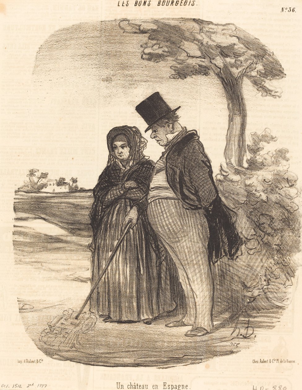 Et slott i Spania av Honoré Daumier