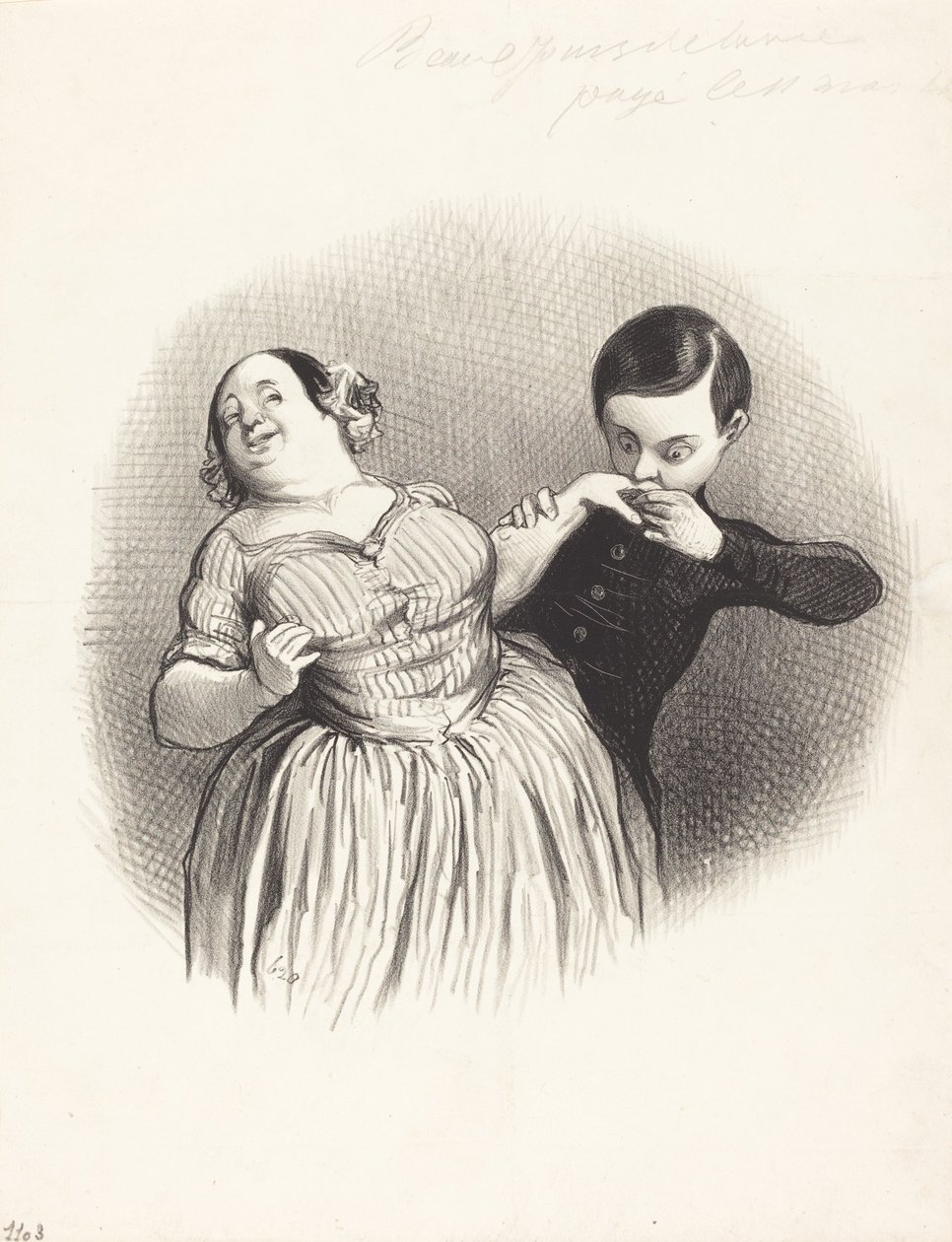 En galant begynnelse av Honoré Daumier