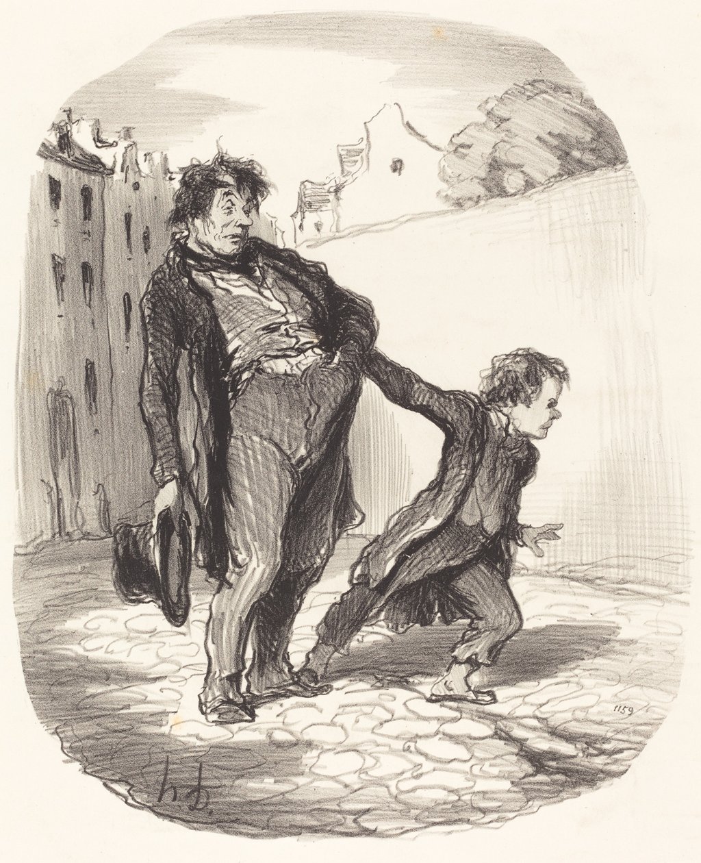 En modellsønn av Honoré Daumier