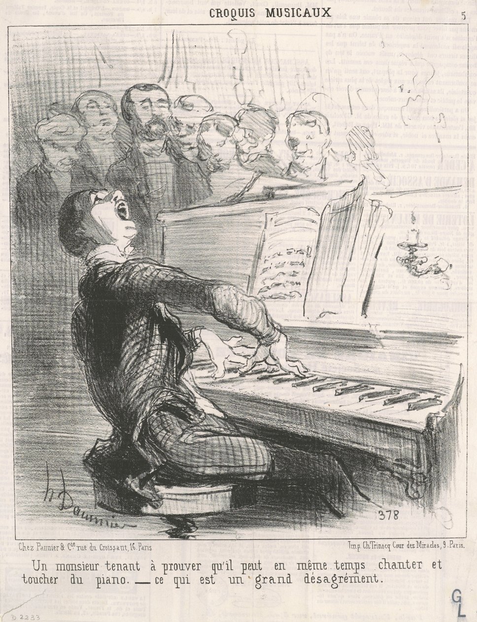 En gentleman som vil bevise at han kan... av Honoré Daumier