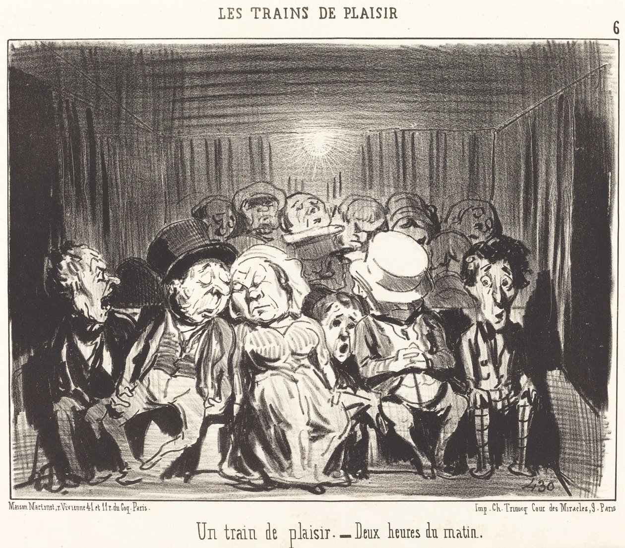 Et tog av nytelse av Honoré Daumier