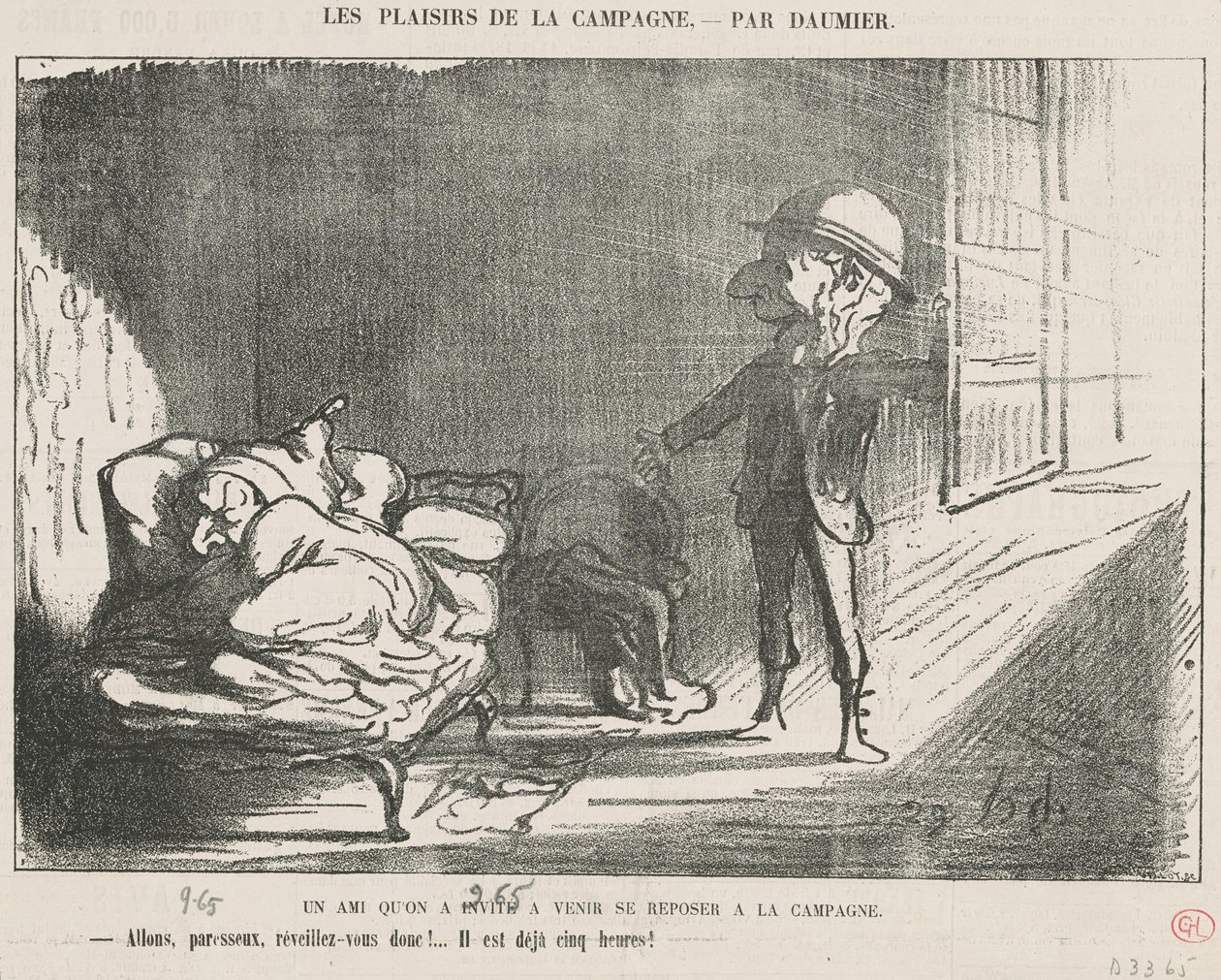 En venn vi inviterte... av Honoré Daumier