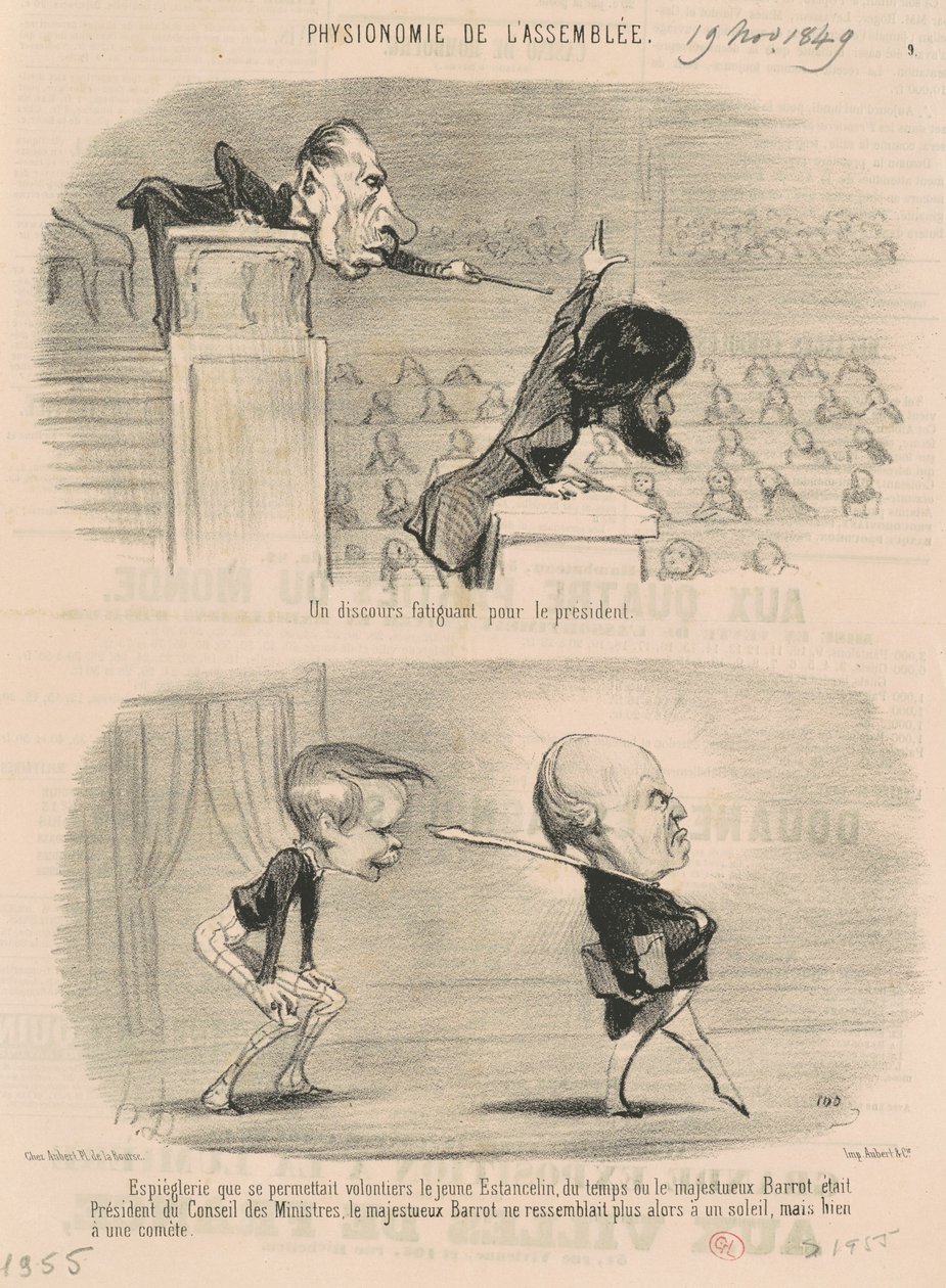 En slitsom tale for presidenten av Honoré Daumier