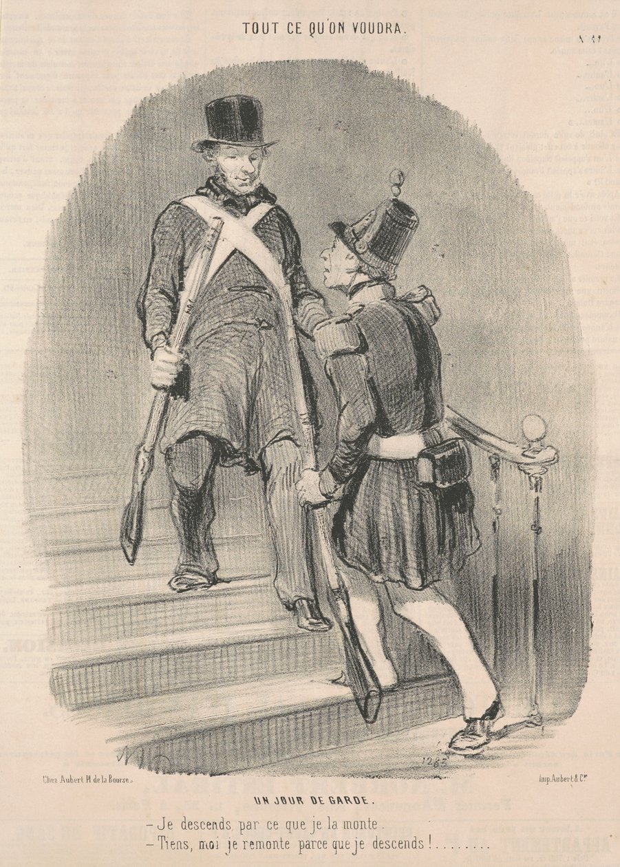 En omsorgsdag av Honoré Daumier