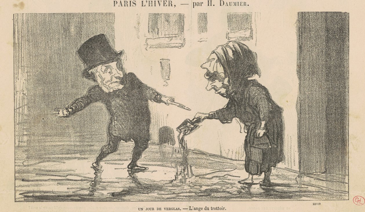 En frostdag av Honoré Daumier